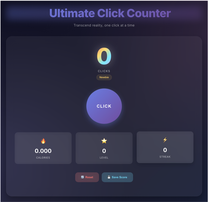 🎯 The Ultimate Click Counter